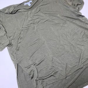 Charlotte Russe Dressy Navy Green Top